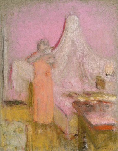 The Morning Cup of Tea, noin 1930 tekijältä Edouard Vuillard
