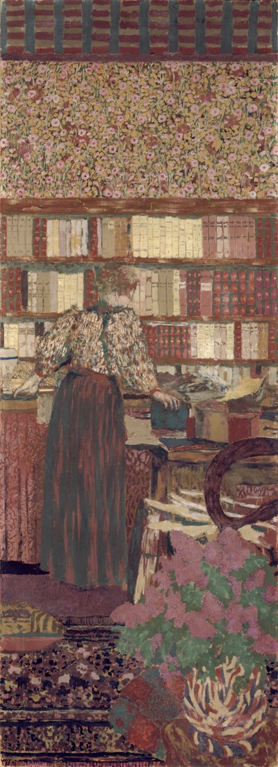 Yksityisyys. Tohtori Vaquezin kirjaston koristelu tekijältä Edouard Vuillard