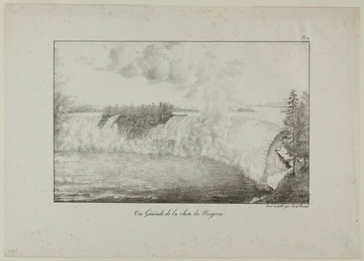 Näkymä Niagaran putouksille tekijältä Edouard de Montule