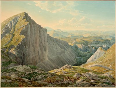 Der Große Höllstein mit der Aussicht gegen Mariazell tekijältä Eduard Gurk