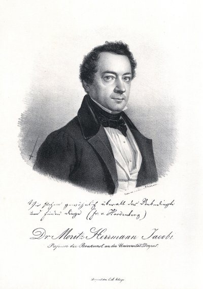 Moritz Hermann von Jacobin muotokuva 1801-1874, 1837. tekijältä Eduard Hau