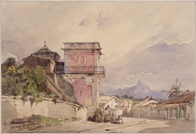 Rua do Conden suihkulähde. Rio de Janeiro tekijältä Eduard Hildebrandt