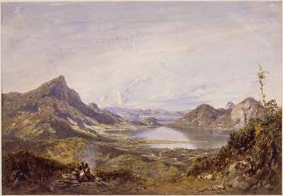 Rodrigo de Freitasin järvi. Rio de Janeiro tekijältä Eduard Hildebrandt