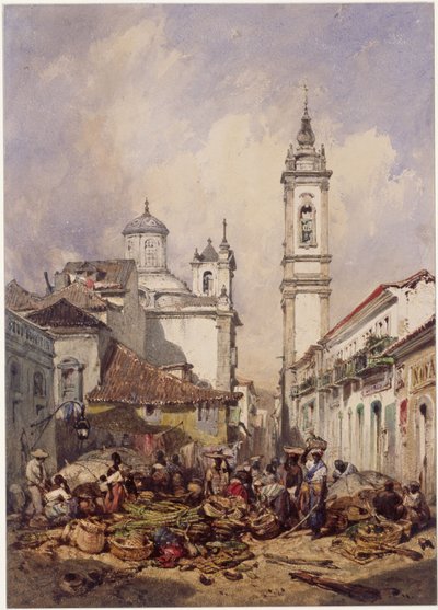 Rua do Ouvidor. Rio de Janeiro tekijältä Eduard Hildebrandt