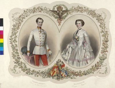 Franz Joseph I Itävallan keisari - Elisabeth, Baijerin herttuatar tekijältä Eduard Kaiser