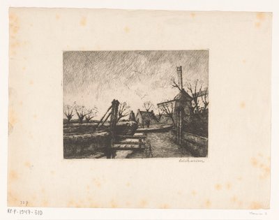 Polku sillalla ojaa pitkin tekijältä Eduard Karsen (signed by artist)