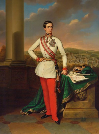 Itävallan keisari Franz Joseph I:n muotokuva, 1853. tekijältä Eduard Klieber