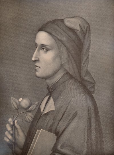 Dante Alighieri, italialainen runoilija, 1800-luku 1894 tekijältä Eduardo Chiossone