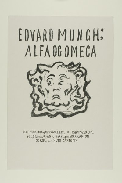 Alpha ja Omega:Otsikkosivu tekijältä Edvard Munch