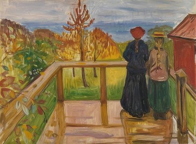 Kuistilla. 1902 tekijältä Edvard Munch