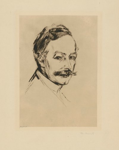 Kansiosta ”Max Linden talosta”: tohtori Max Linde tekijältä Edvard Munch