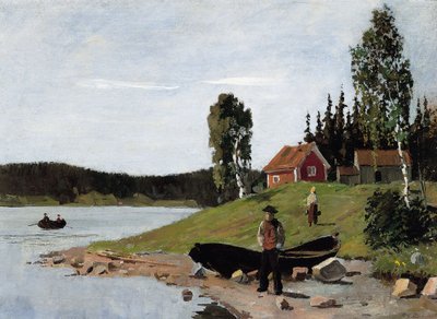 Rannikkomaisema, 1881 tekijältä Edvard Munch