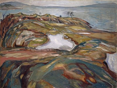Rannikkomaisema, 1918 tekijältä Edvard Munch