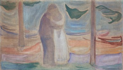 Pari rannalla tekijältä Edvard Munch