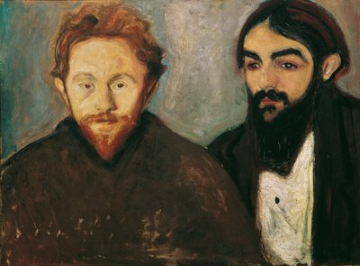 Taidemaalari Paul Herrmann ja lääkäri Paul Contard tekijältä Edvard Munch