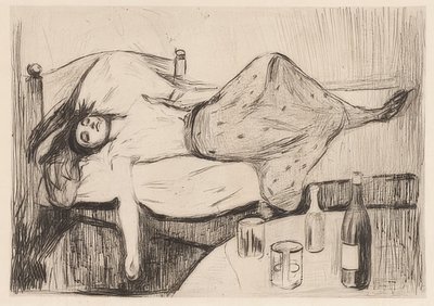 Seuraavana päivänä. 1894 tekijältä Edvard Munch