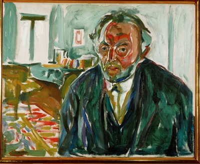 Edvard Munch, omakuva Espanjan influenssan jälkeen (öljy kankaalle) tekijältä Edvard Munch