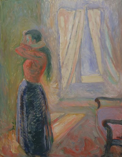 Nainen wc:ssä, 1892 tekijältä Edvard Munch
