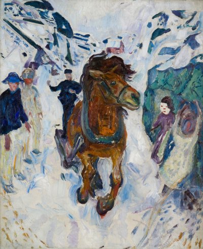 Ratsastava hevonen tekijältä Edvard Munch