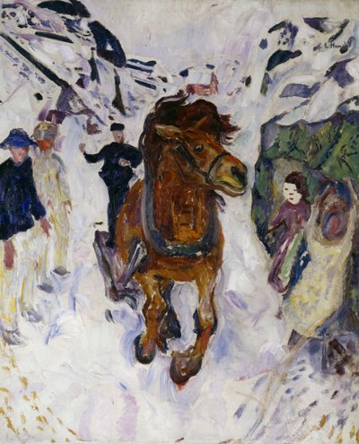 Laukkaa hevonen tekijältä Edvard Munch