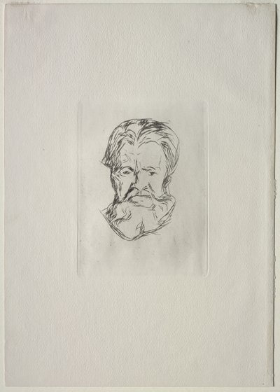 Miehen pää tekijältä Edvard Munch