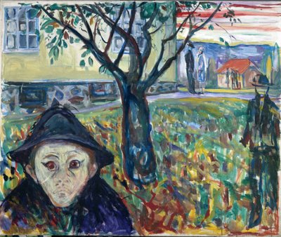 Kateus puutarhassa - Edvard Munch (1863-1944). Öljy kankaalle tekijältä Edvard Munch