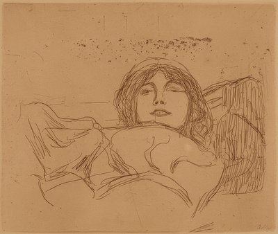 Nuori nainen. 1896 tekijältä Edvard Munch