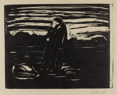 Kiss in the Field, 1905 tekijältä Edvard Munch