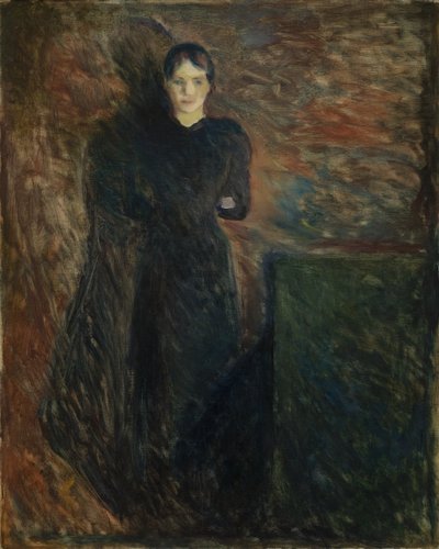 Nainen mustassa tekijältä Edvard Munch