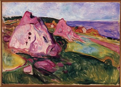 Maisema, Violet Rocks tekijältä Edvard Munch