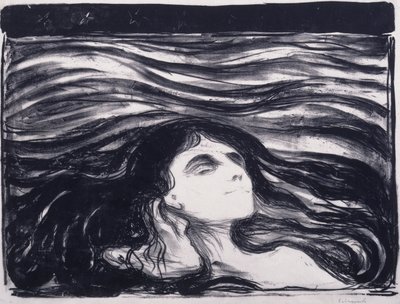 Lovers in the Waves tekijältä Edvard Munch