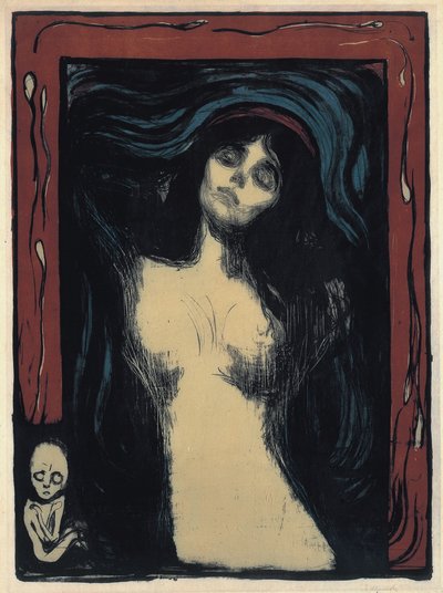Madonna rakastava nainen, 1895-1900 tekijältä Edvard Munch