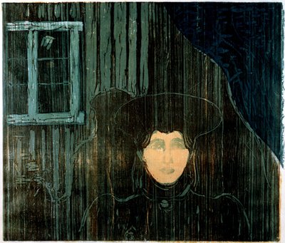 Moonshine (puupiirros) tekijältä Edvard Munch