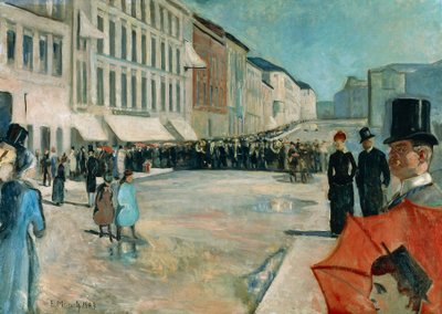 Musiikkia Karl Johan Streetillä tekijältä Edvard Munch