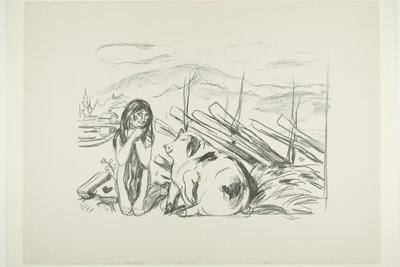 Omega ja sika tekijältä Edvard Munch