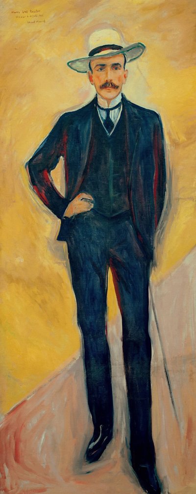 Harry Graf Kesslerin muotokuva 1868-1937, 1906. tekijältä Edvard Munch