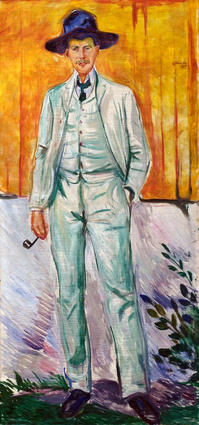 Taidemaalari Ludvig Karstenin muotokuvaTaidemaalari Ludvig Karstenin muotokuva tekijältä Edvard Munch