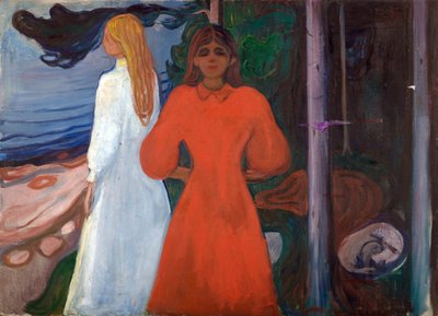 punainen ja valkoinen tekijältä Edvard Munch