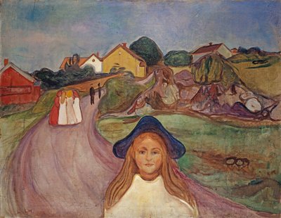 Tie Aasgaardstrandissa, 1901 tekijältä Edvard Munch