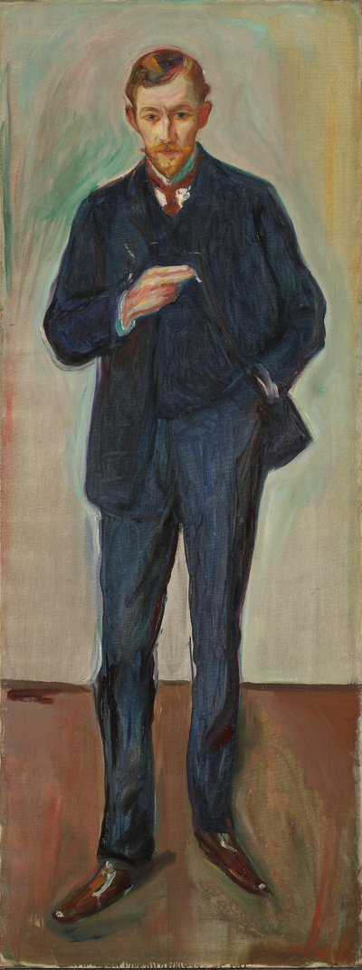 Ranskalainen, Marcel Archinard, n. 1904 (öljy kankaalle) tekijältä Edvard Munch