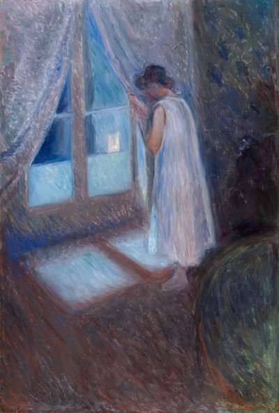 Tyttö ikkunan luona tekijältä Edvard Munch