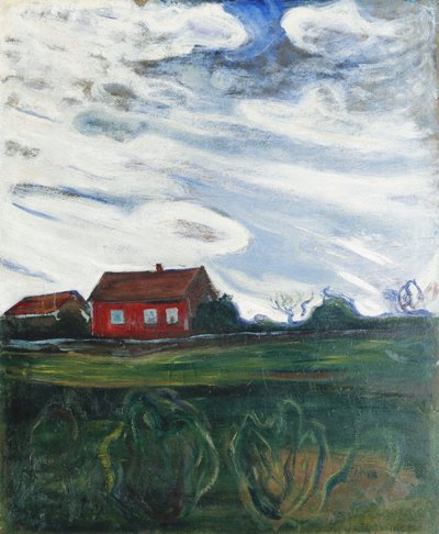 Punainen talo tekijältä Edvard Munch