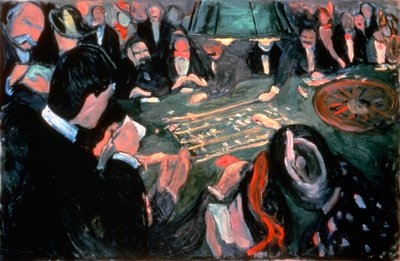 Rulettipöytä Monte Carlossa, 1903 tekijältä Edvard Munch