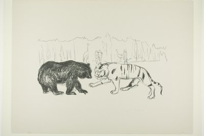 Tiikeri ja karhu tekijältä Edvard Munch