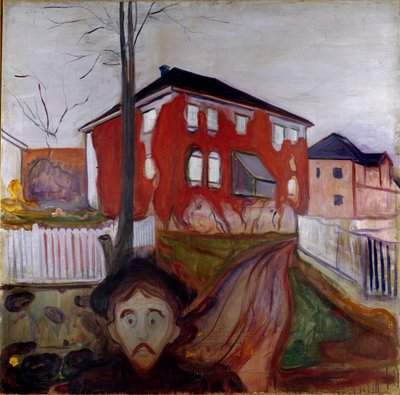 Edvard Munchin (1863-1944) maalaus Neitsyt punainen viiniköynnös 1899-1900 su. 119,5x121 cm Oslo, Municipal Art Collections Munch Museum (Musee Munch) tekijältä Edvard Munch