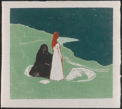 Kaksi naista rannalla tekijältä Edvard Munch