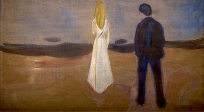 Kaksi ihmistä (yksinäiset) tekijältä Edvard Munch