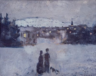 Talvimaisema hämärässä tekijältä Edvard Munch