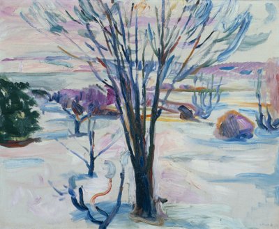 Talvimaisema Jeloyasta tekijältä Edvard Munch