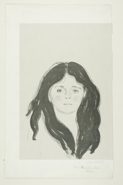 Nuori nainen Latinalaisesta korttelista tekijältä Edvard Munch